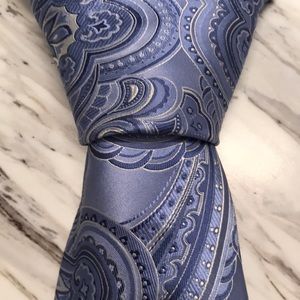 Donald J. Trump Icy Blue Paisley Neck Tie